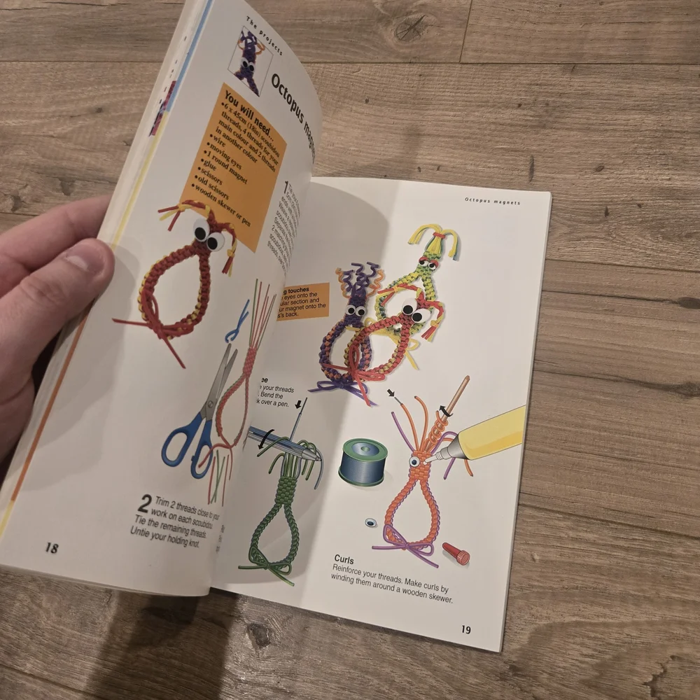 Vintage Craft Lacing Madness Book - Y2K Retro 00s Kid Core Lanyard